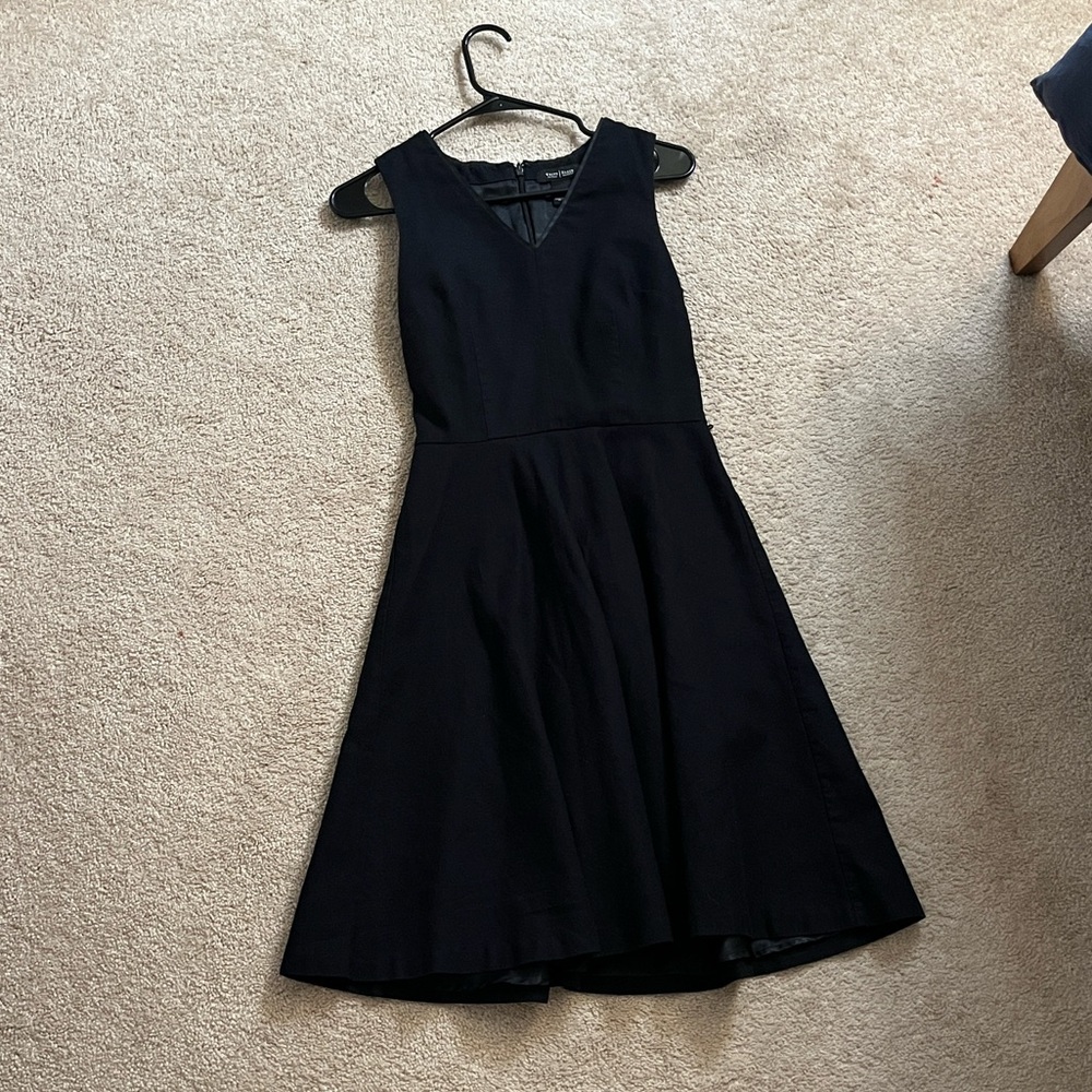 White House Black Market Elegant Black Midi Dress
